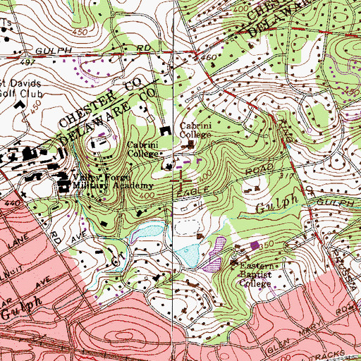 Topographic Map of McManus House, PA