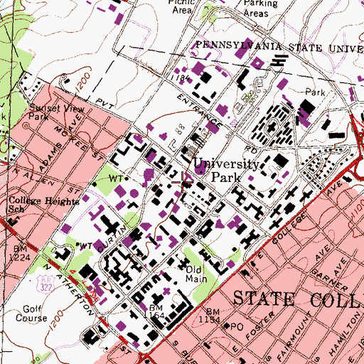 Topographic Map of Fenske Laboratory, PA