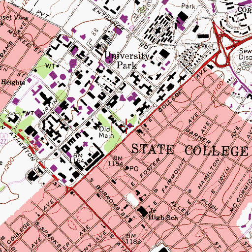 Topographic Map of Health and Human Development Home, PA