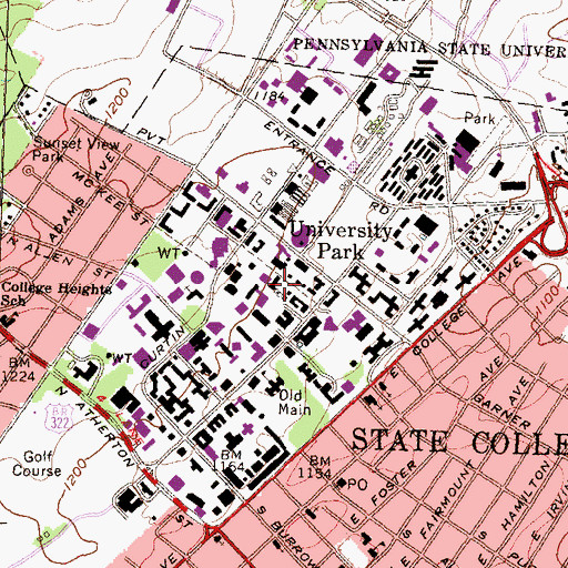 Topographic Map of Wartik Laboratory, PA