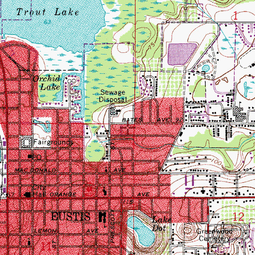 Topographic Map of Church of God by Faith, FL