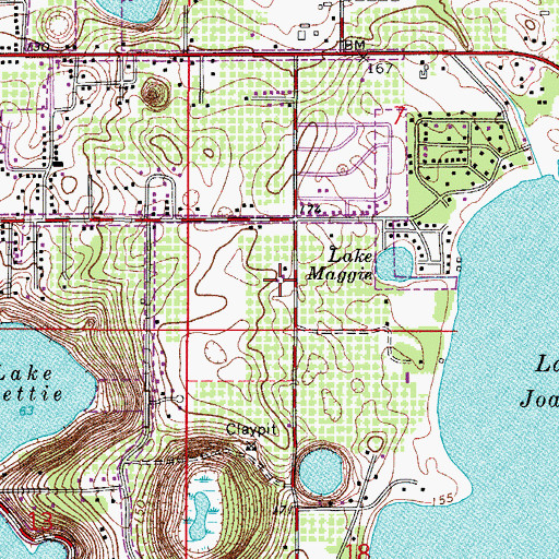 Topographic Map of Trinity Evangelical Free Church, FL