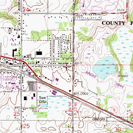 Topographic Map of Seventh Day Adventist Church, MN