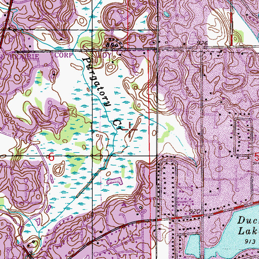 Topographic Map of Edenbrook Conservation Area, MN
