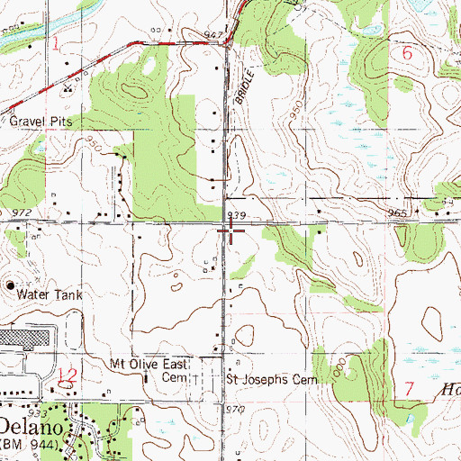 Topographic Map of Light of Christ Lutheran Church, MN