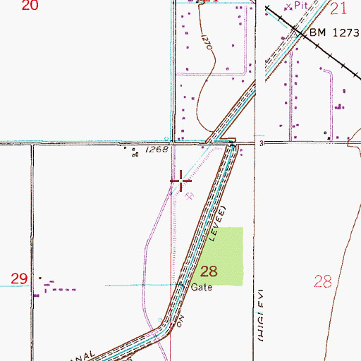 Topographic Map of Gilbert Rodeo Park, AZ