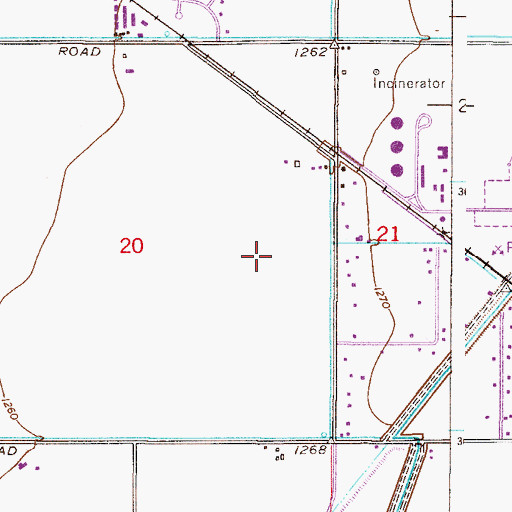 Topographic Map of Western Skies Golf Club, AZ