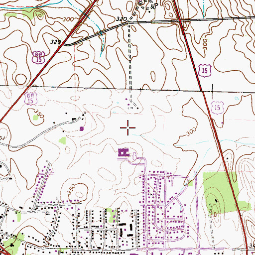 Topographic Map of Robinson Park, VA