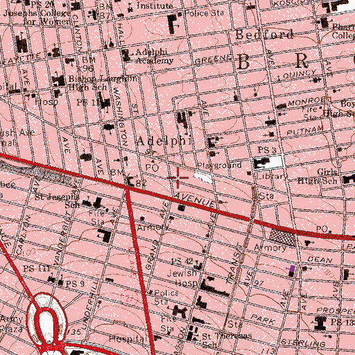 Topographic Map of Church of Our Father (historical), NY