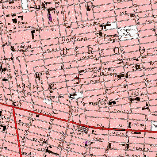 Topographic Map of East Reformed Church (historical), NY