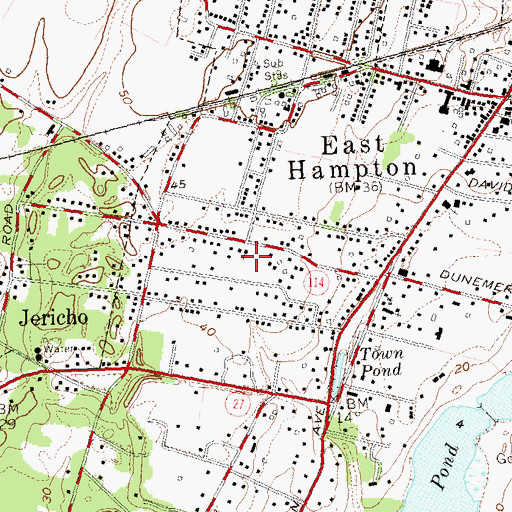 Topographic Map of Most Holy Trinity Church, NY