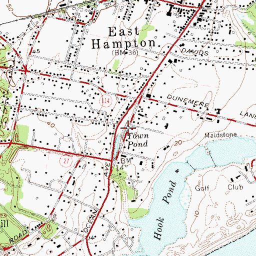 Topographic Map of South End Cemetery, NY