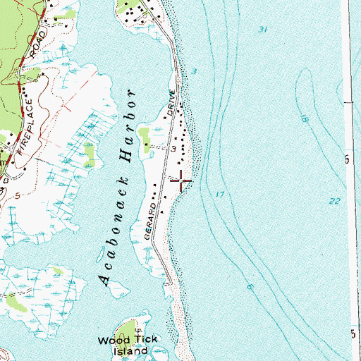 Topographic Map of C Gerard Park, NY