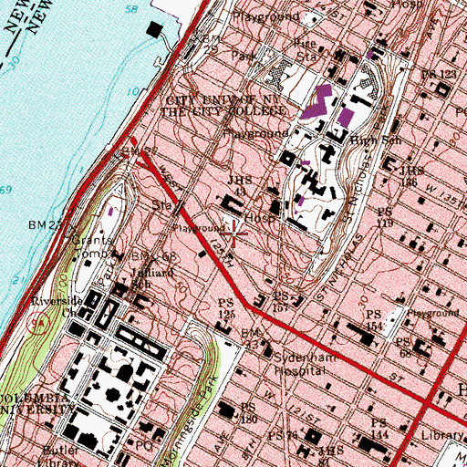 Topographic Map of New York Engine Company Number 37 (historical), NY