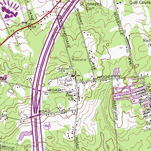 Topographic Map of Grade School Number 31 (historical), NY