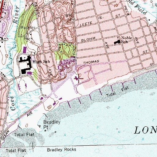 Topographic Map of Saint John Vianney Church, CT