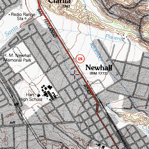 Topographic Map of Sonshine Christian Church, CA