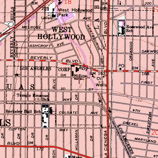 Topographic Map of Harvey S Morse Conference Center, CA