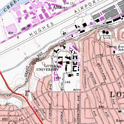 Topographic Map of Foley Building, CA