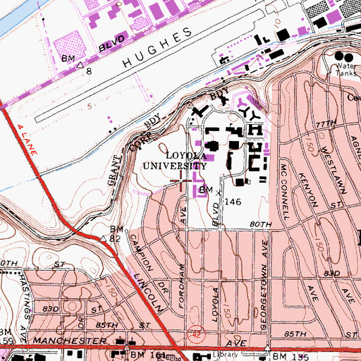 Topographic Map of McKay Hall, CA