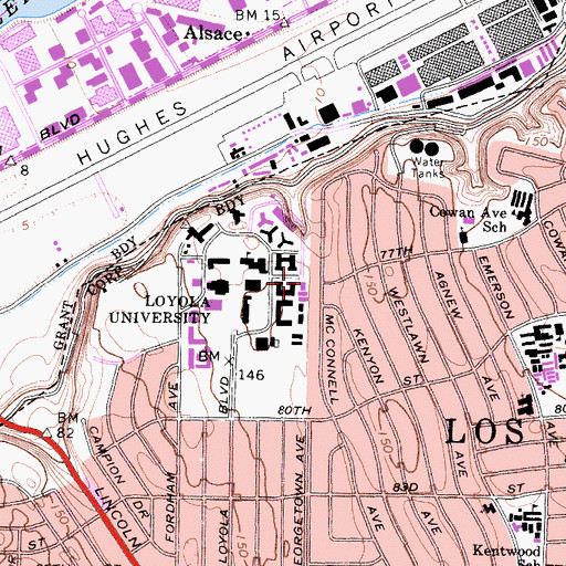 Topographic Map of North Hall, CA