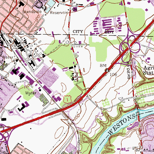Topographic Map of Bioresource Engineering Buildings, NJ