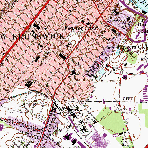 Topographic Map of Center for Environmental Communication, NJ