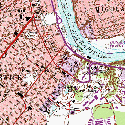 Topographic Map of Chemistry Building and Annex, NJ