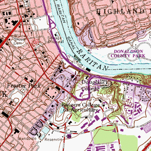 Topographic Map of Voorhees Chapel, NJ