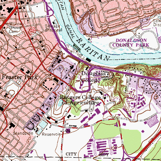 Topographic Map of New Theater, NJ