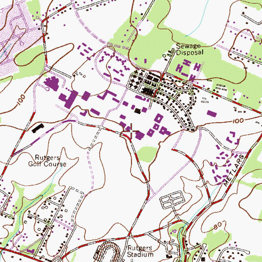 Topographic Map of Physics Lecture Hall, NJ