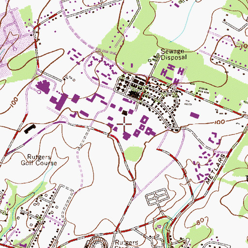 Topographic Map of Science and Engineering Resource Center, NJ