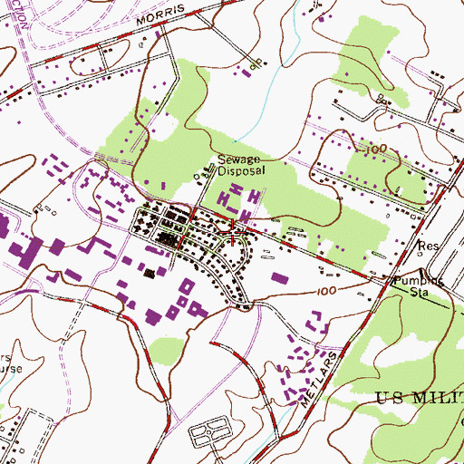 Topographic Map of Winkler Hall, NJ