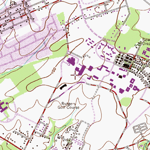 Topographic Map of Center for Advanced Biotechnology and Medicine, NJ