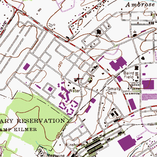 Topographic Map of Livingston Art Center, NJ