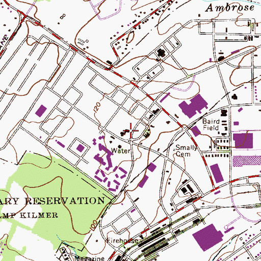 Topographic Map of Livingston Theater, NJ