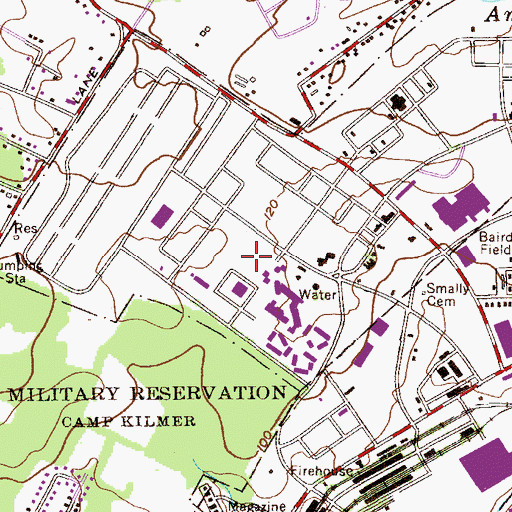 Topographic Map of Livingston Student Center, NJ