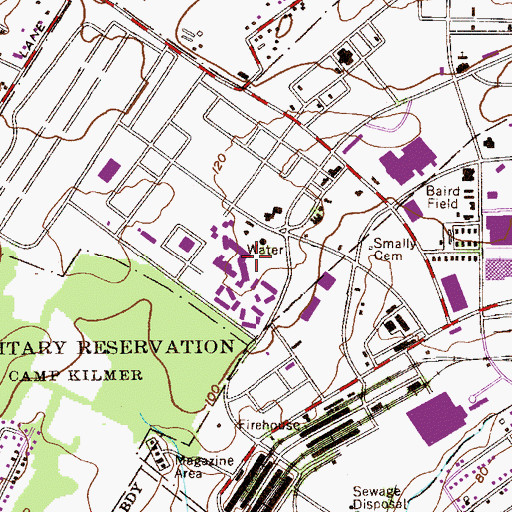 Topographic Map of Lucy Stone Hall, NJ