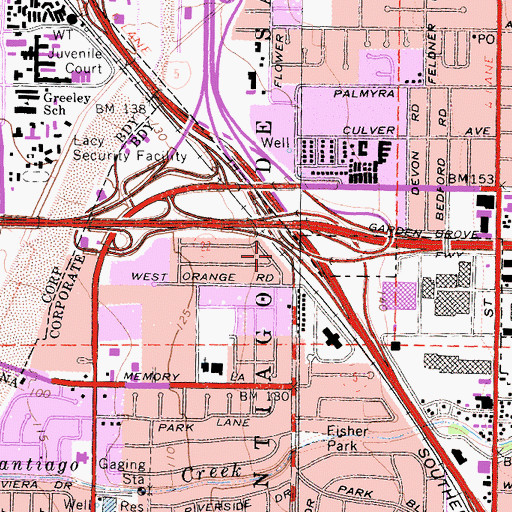 Topographic Map of William W Eldridge Park, CA