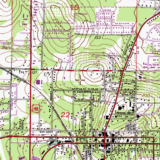 Topographic Map of Christ Lutheran Church LCMS, FL