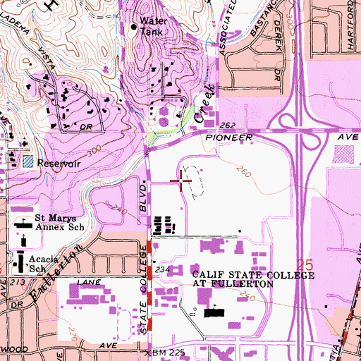 Topographic Map of Goodwin Field, CA