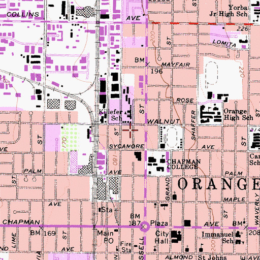 Topographic Map of Cortese Elder Law Center, CA