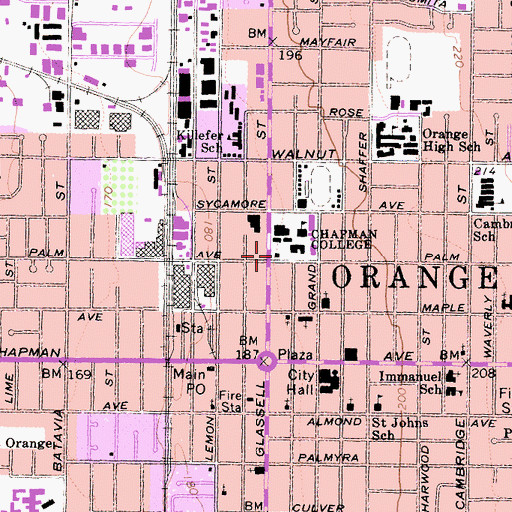 Topographic Map of Smith Hall, CA