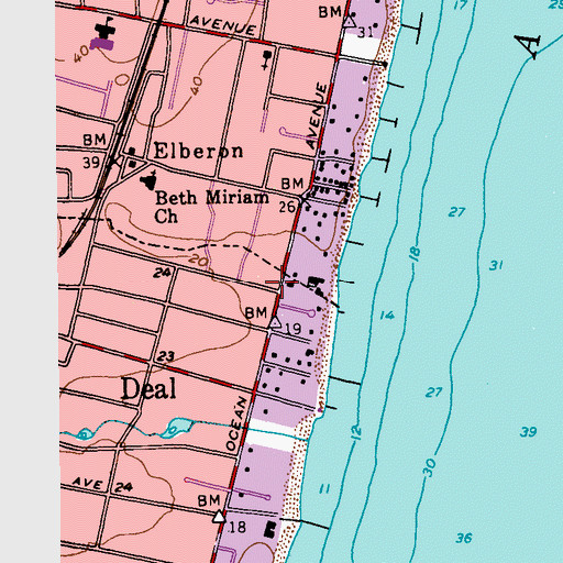 Topographic Map of Chel Yaacob Congregation, NJ