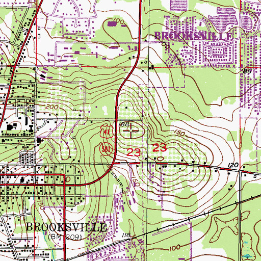 Topographic Map of Faith Evangelical Presbyterian Church, FL