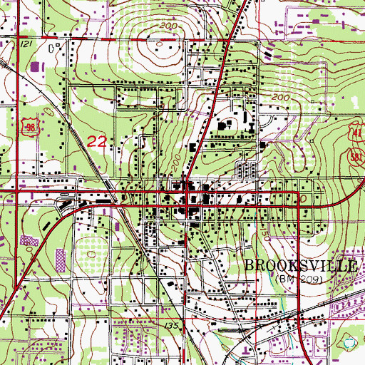 Topographic Map of WWJB-AM Studio, FL