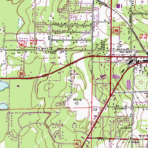Topographic Map of Tom Varn Park, FL