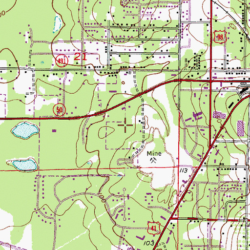Topographic Map of Jerome Brown Community Center, FL