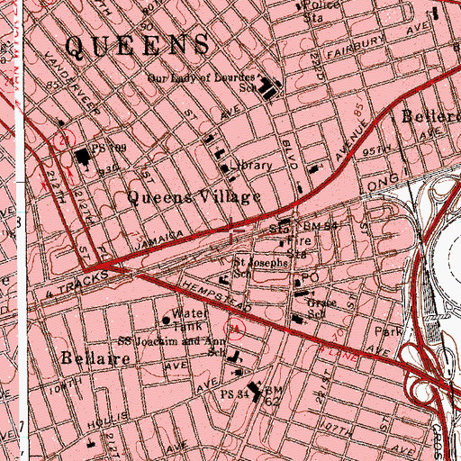 Topographic Map of Greater Bethel Church, NY