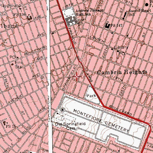 Topographic Map of Harvest Revival Full Gospel Church, NY